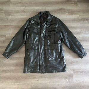 Phase 2 Men’s Leather Jacket Size Large Men Color Black Size L